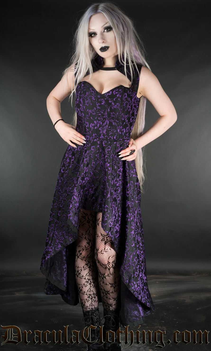 Amethyst Steel Choker Dress - Image 2