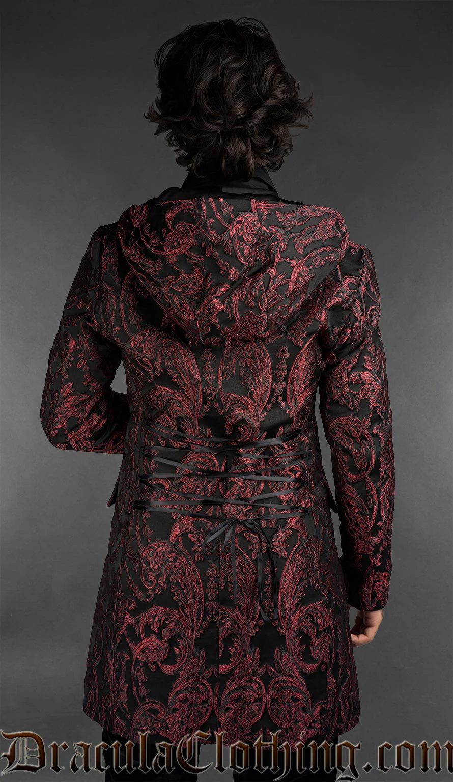 Baroque Dobby Hooded Suit Jacket - Image 3