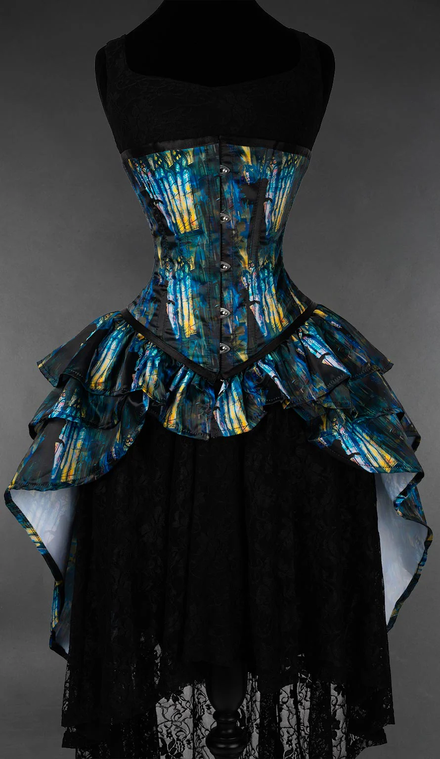 Black Angel Bustle Corset - Image 3