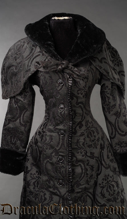 Black Brocade Hood - Image 4