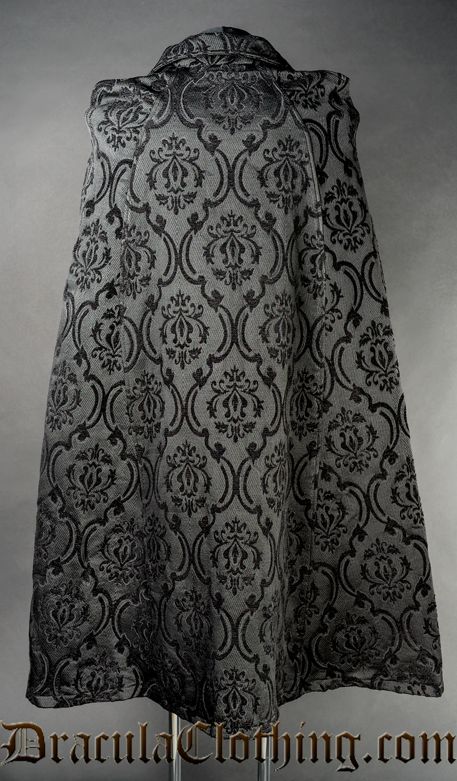 Black Brocade Male Cape - Image 3