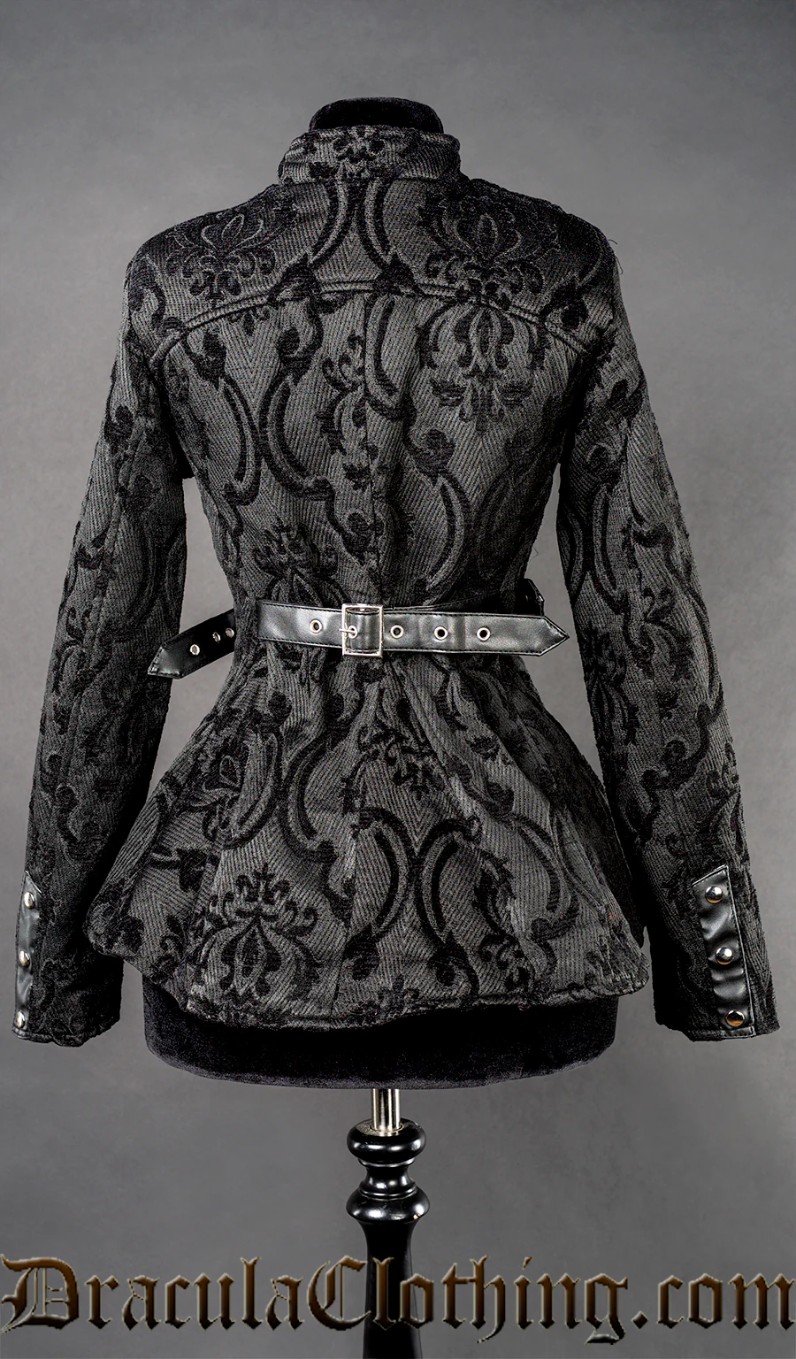 Black Brocade Vendetta Jacket - Image 5