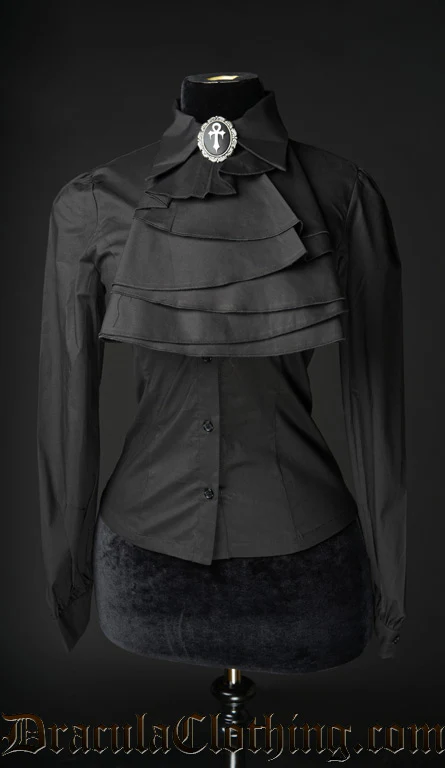 Black Cotton Marquess Blouse