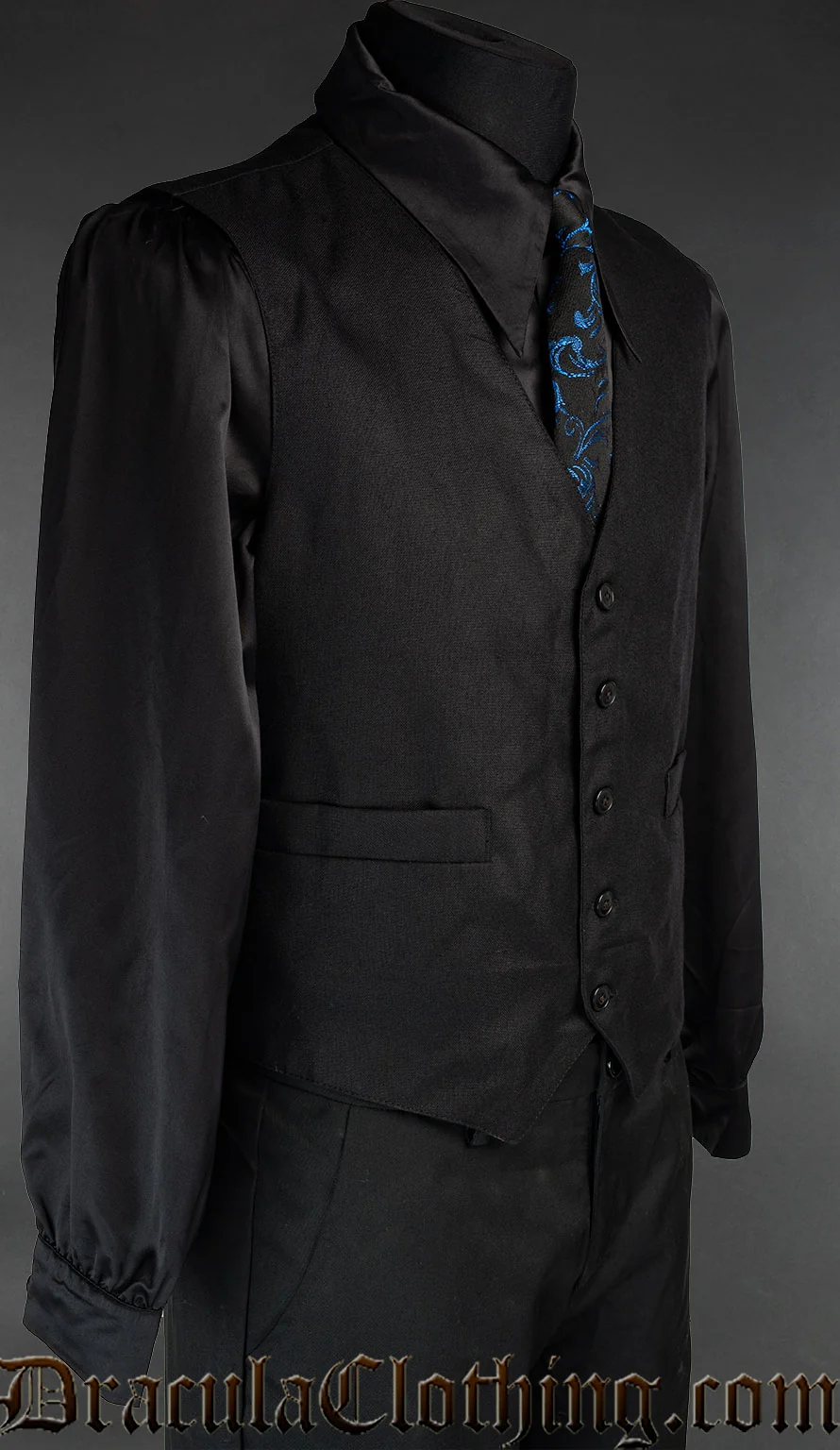 Black Cotton Vest - Image 2
