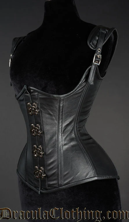 Black Faux Princess Clasp Corset - Image 2