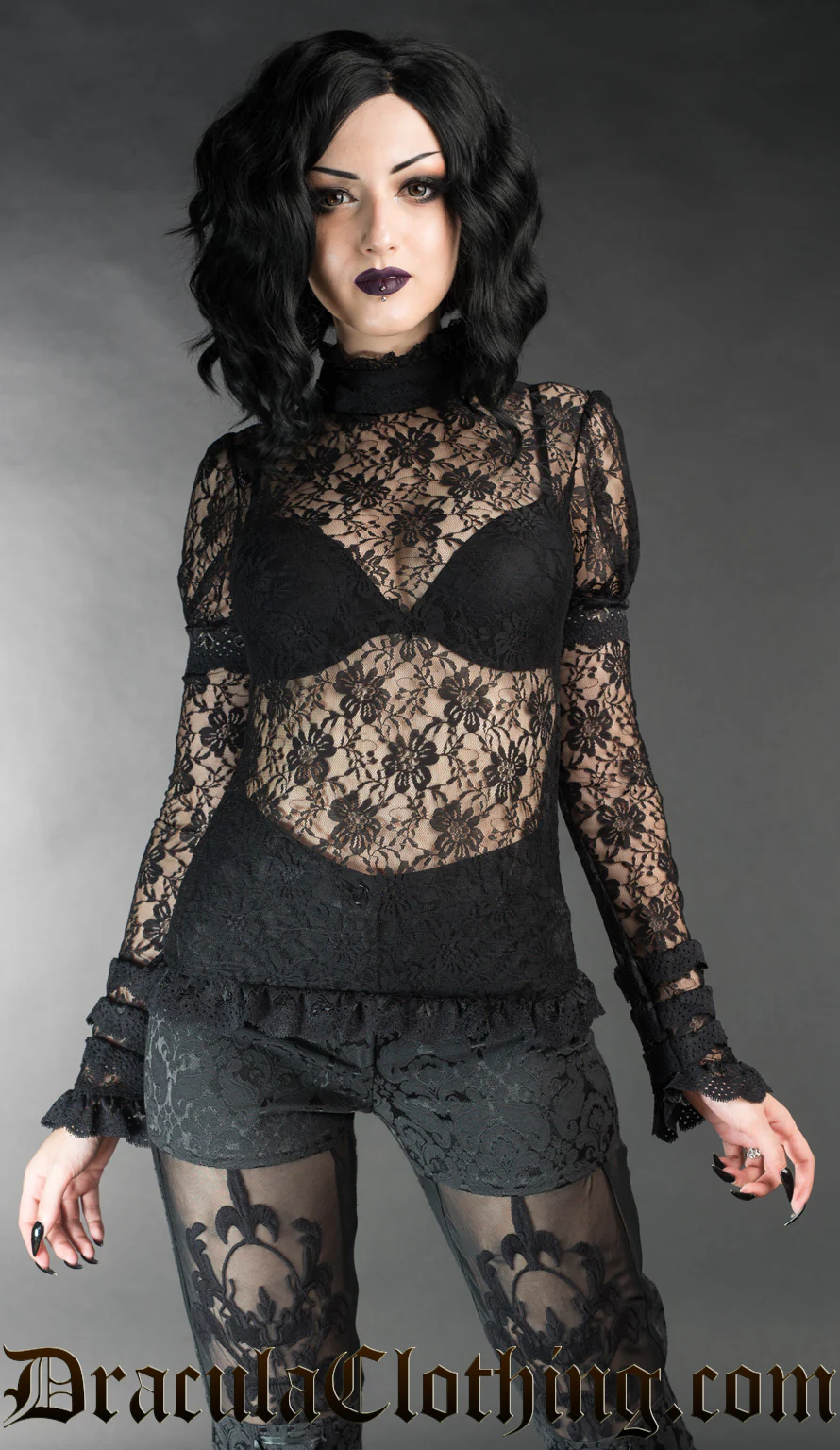 Black Lace Top - Image 3