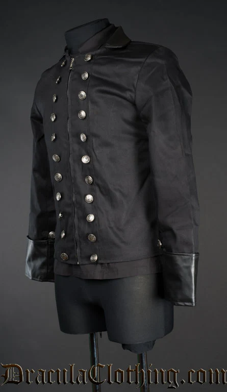 Black Military Jacket - Image 2