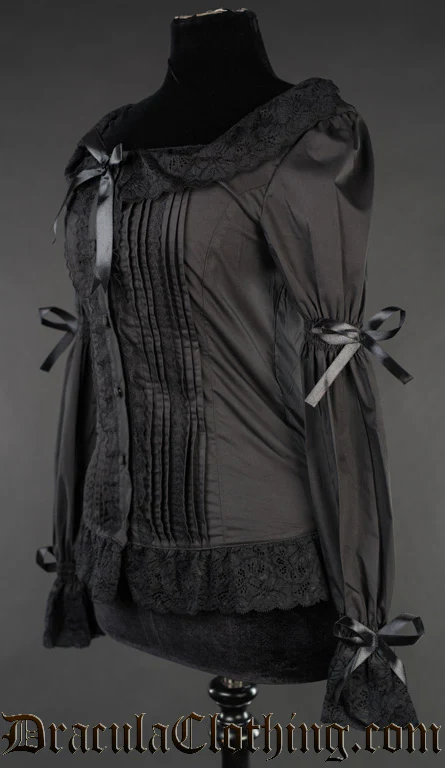 Black Romantic Blouse - Image 6