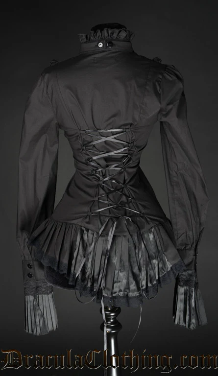 Black Ruffle Blouse - Image 3