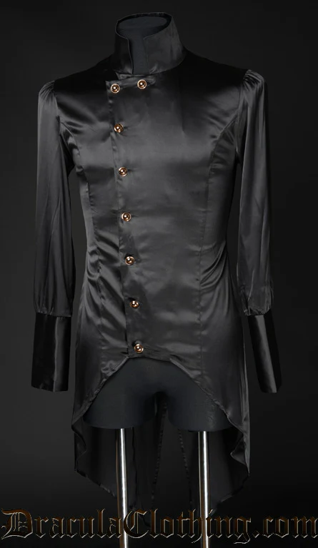 Black Satin Regal Shirt
