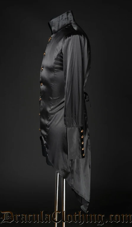 Black Satin Regal Shirt - Image 2