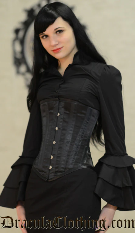 Black Striped Corset - Image 2