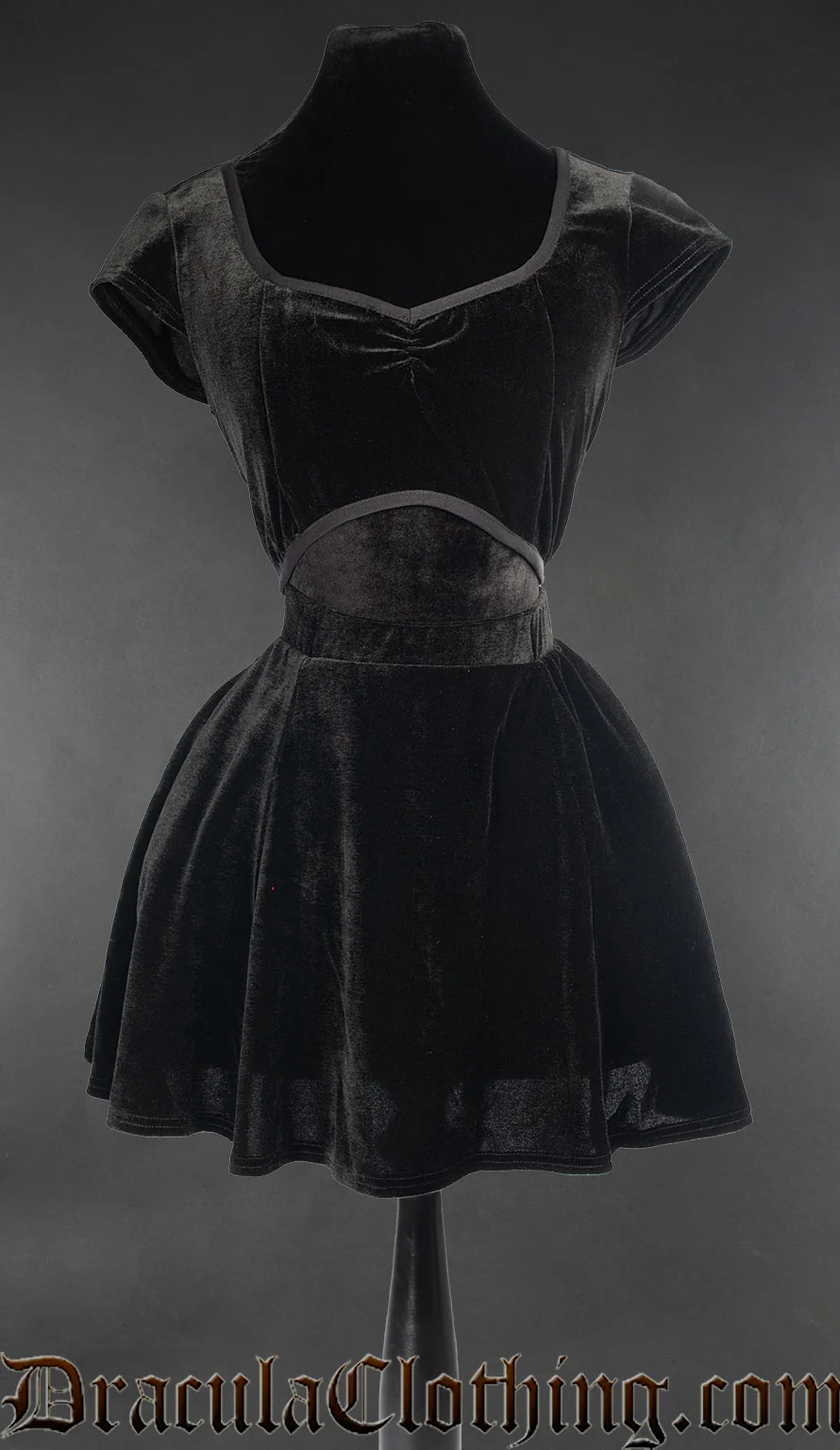 Black Velvet Crop Top - Image 3