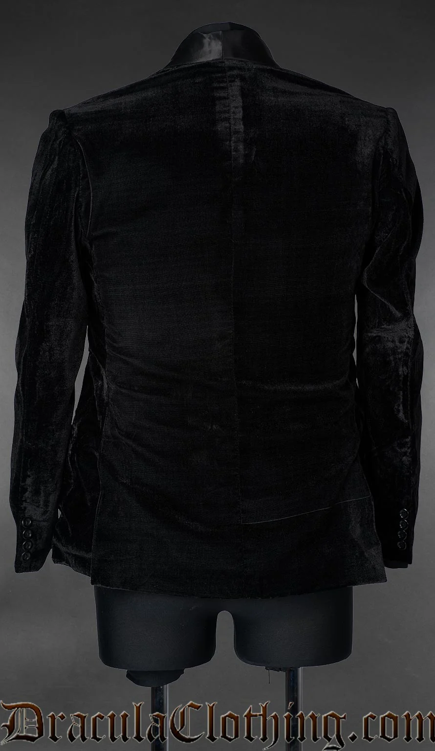 Black Velvet Groom Jacket - Image 2