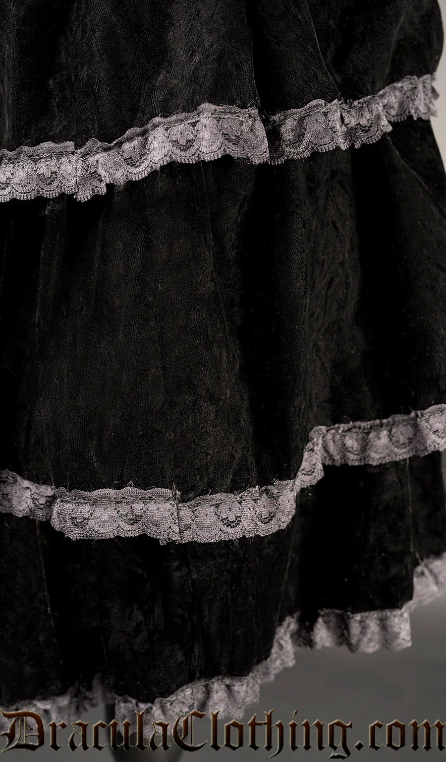 Black Velvet Skirt - Image 2