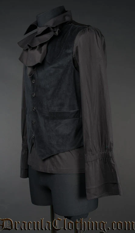 Black Velvet Vest - Image 2