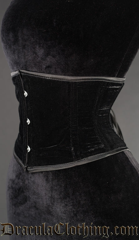Black Velvet Waist Cincher - Image 2