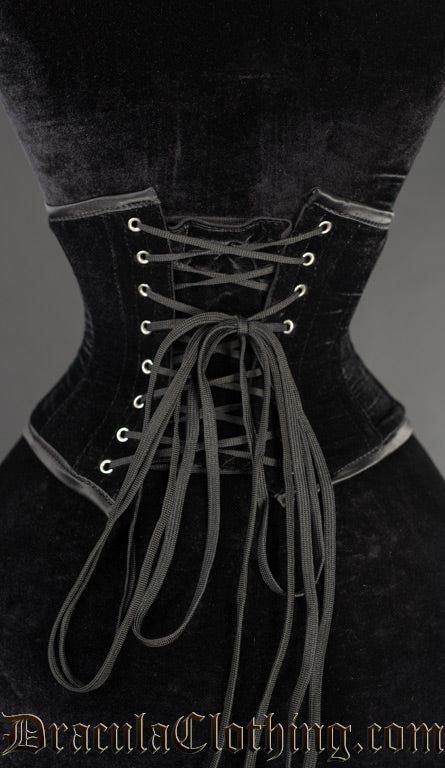 Black Velvet Waist Cincher - Image 3