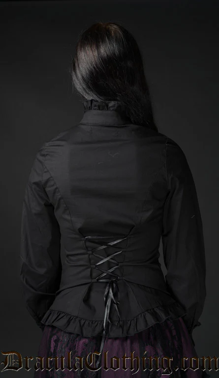 Black Victorian Blouse - Image 3