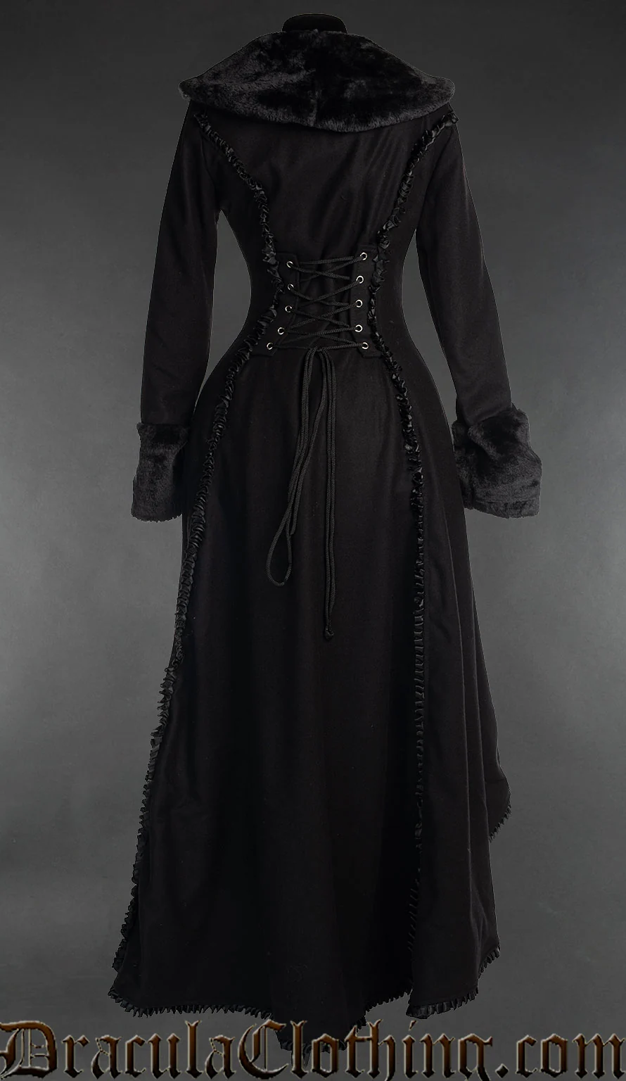 Black Wool Evil Princess Coat - Image 2