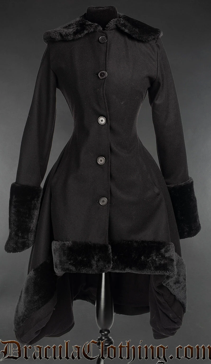 Black Wool Frock Coat