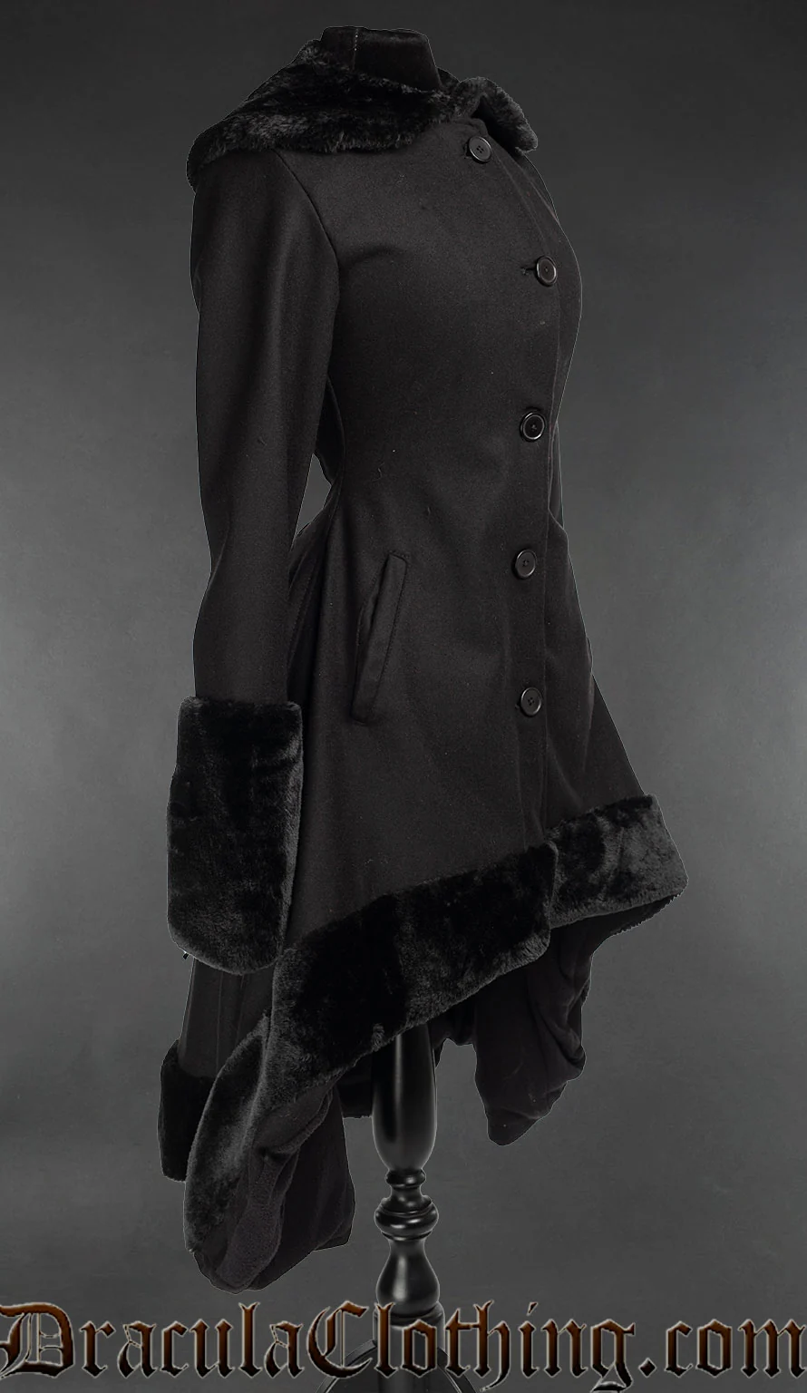Black Wool Frock Coat - Image 2