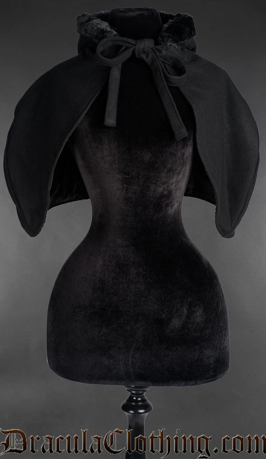 Black Wool Hood - Image 2