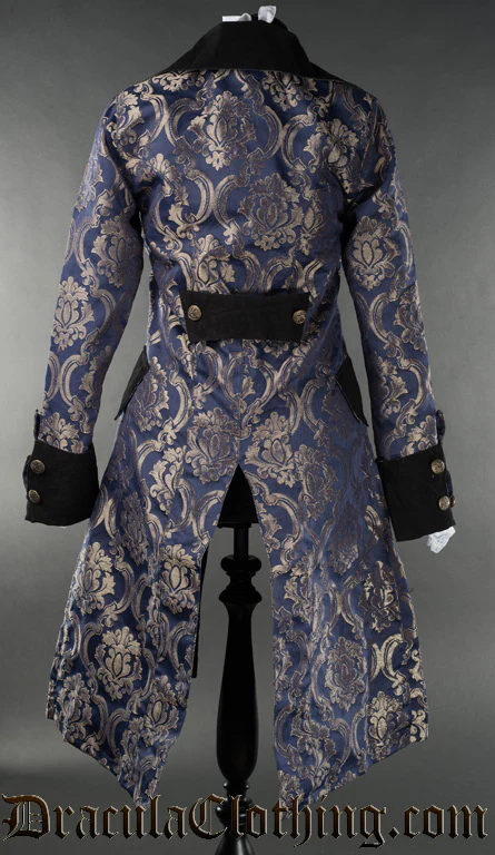 Blue Royal Female Pirate Coat - Image 2