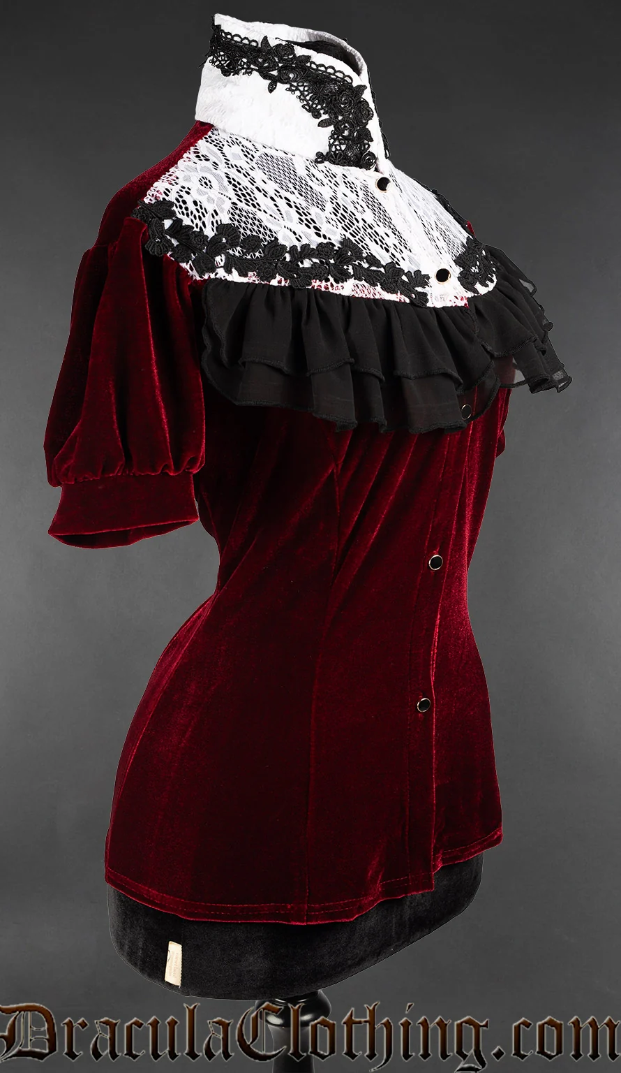 Bordeaux Short Sleeved Blouse - Image 4