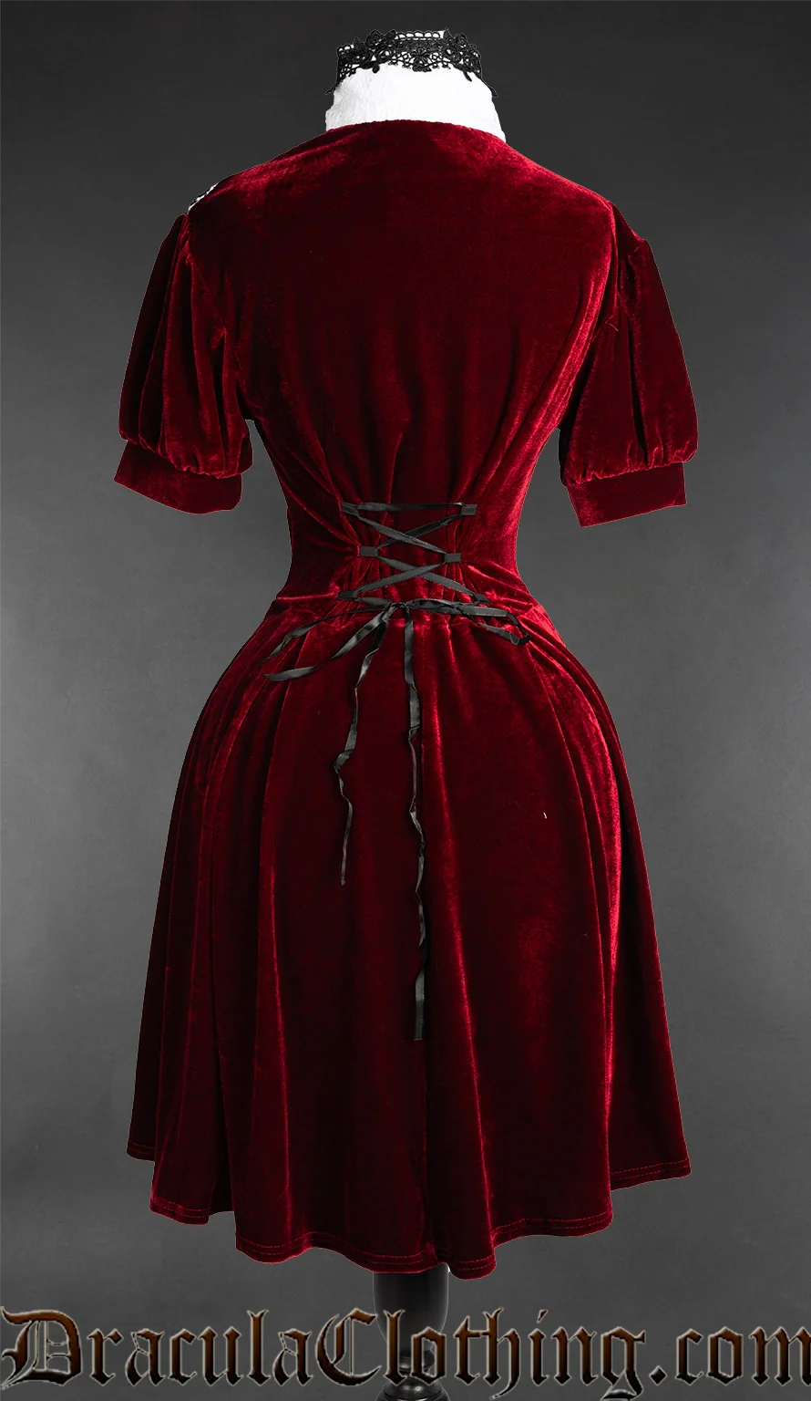 Bordeaux Short Sleeved Shirtdress - Image 4