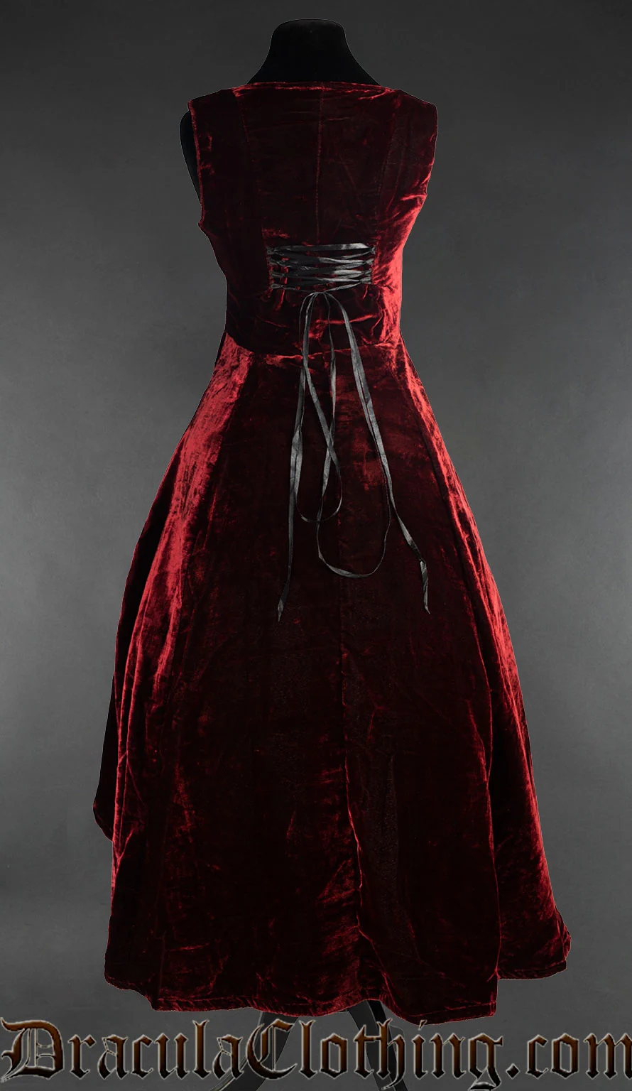 Bordeaux Velvet Succubus Dress - Image 4