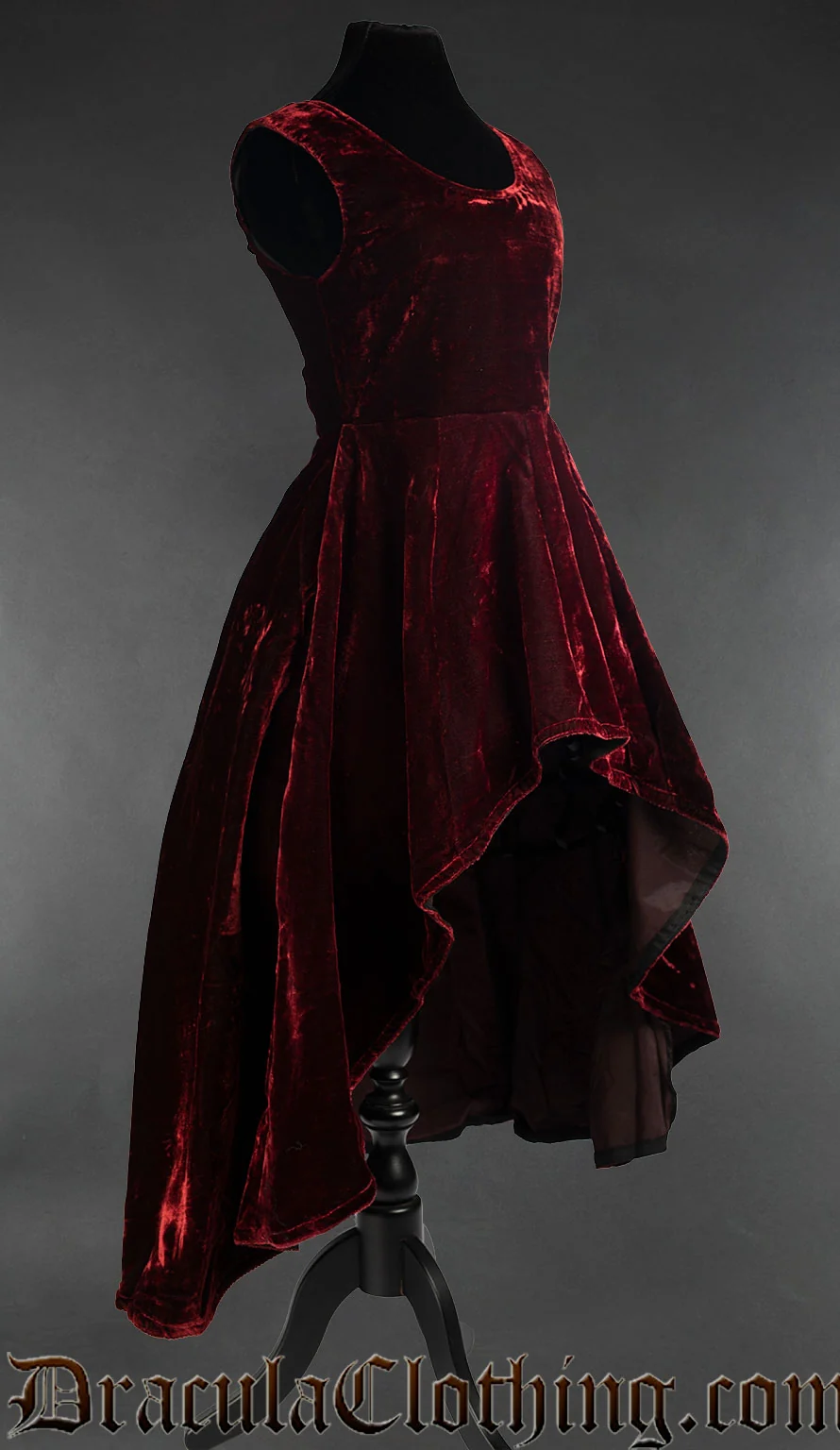 Bordeaux Velvet Succubus Dress - Image 5
