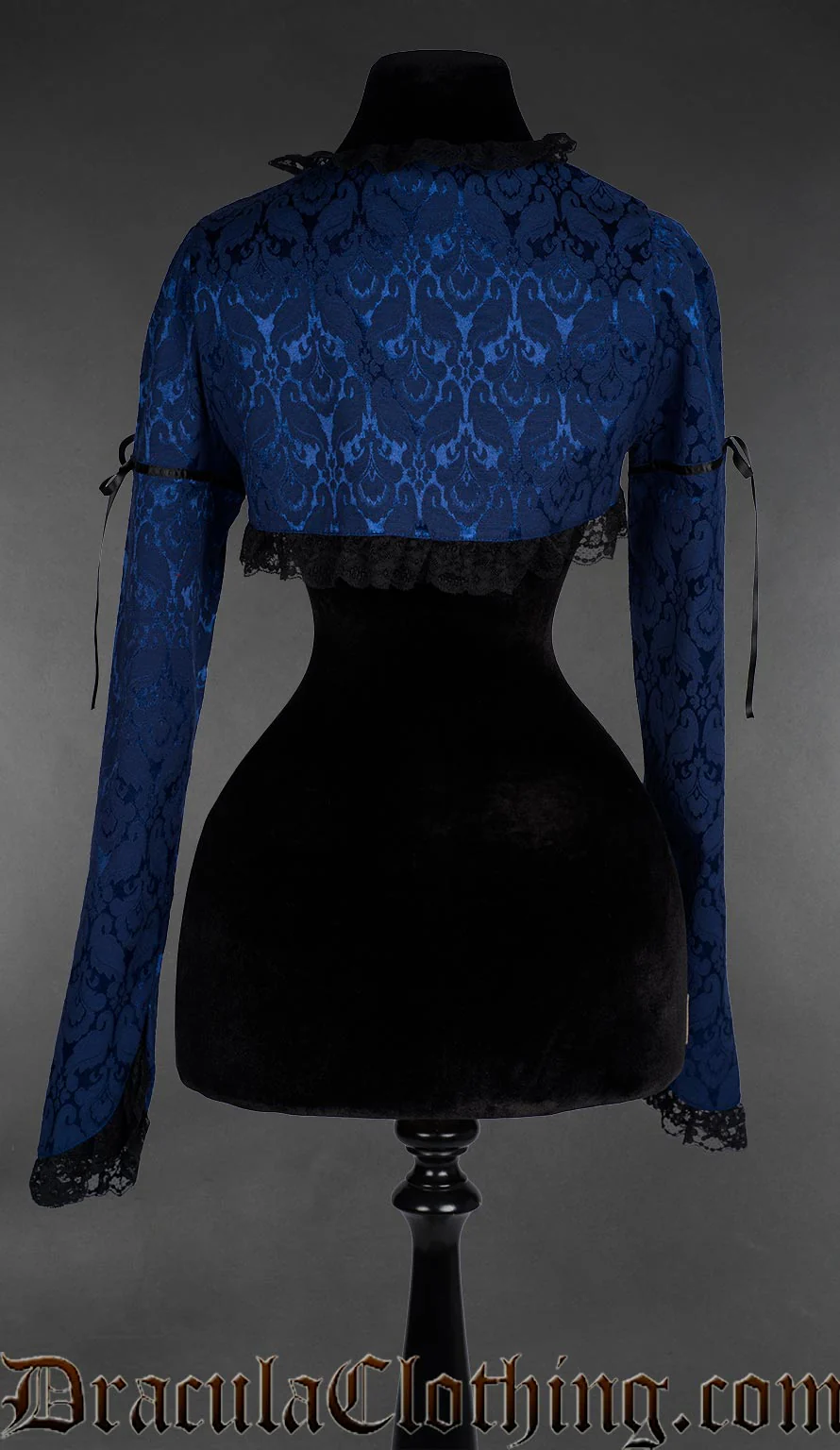 Blue Brocade Bolero - Image 2