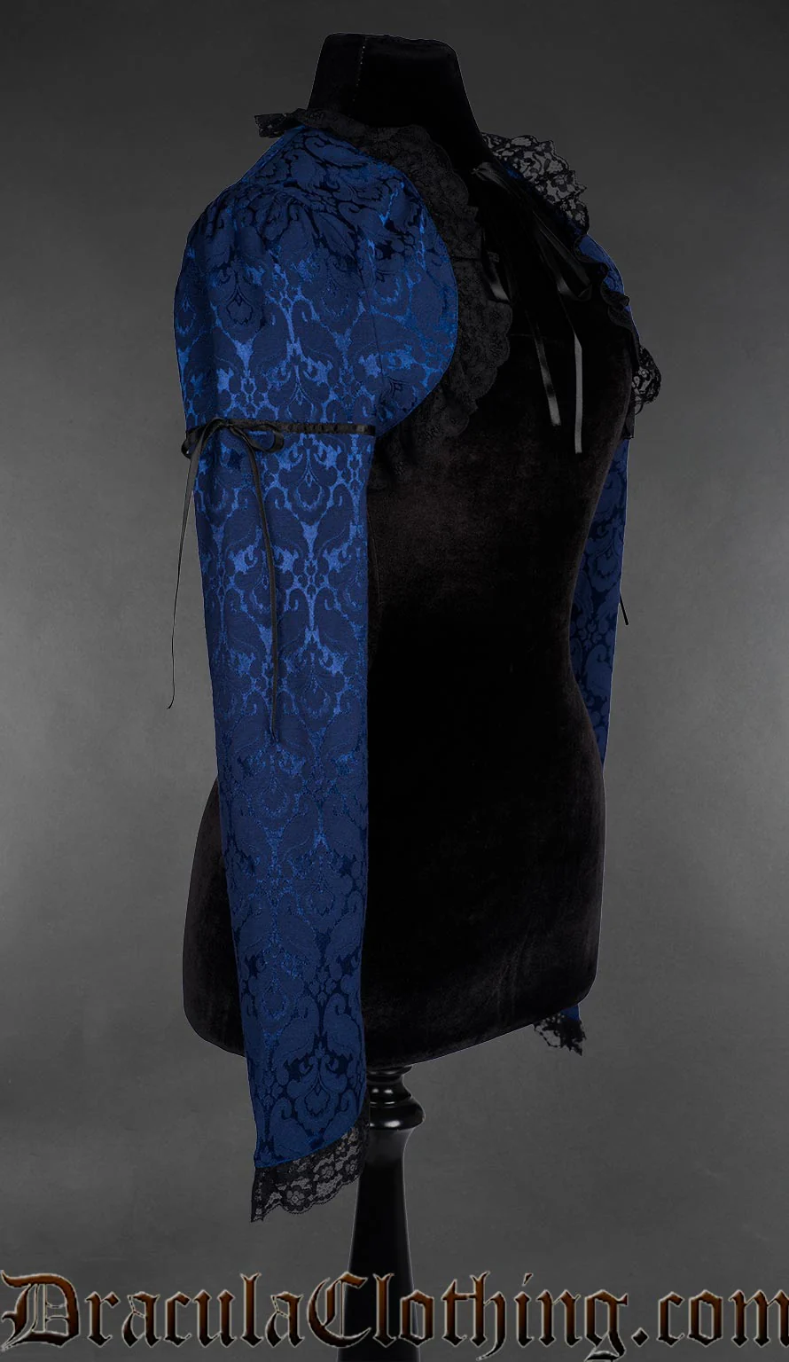 Blue Brocade Bolero - Image 3