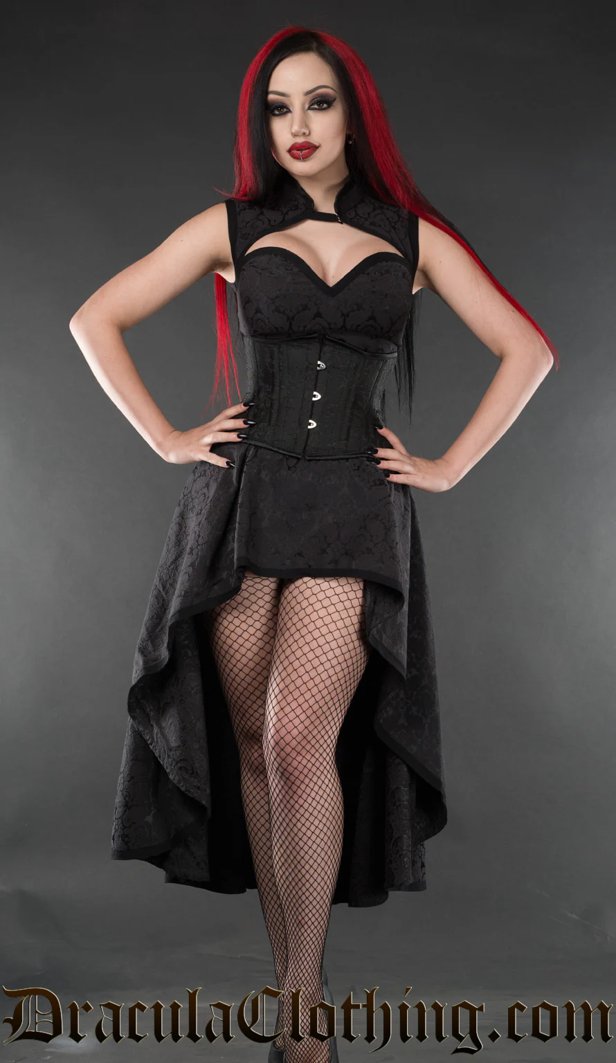 Brocade Choker Dress - Image 2