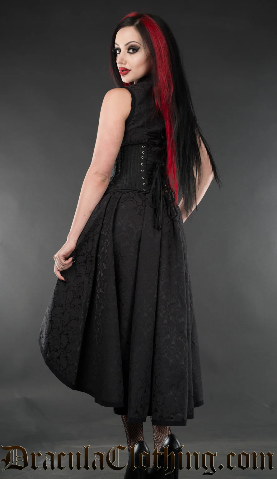 Brocade Choker Dress - Image 4