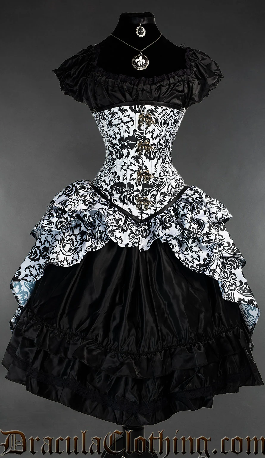 Brocade Clasp Bustle Corset