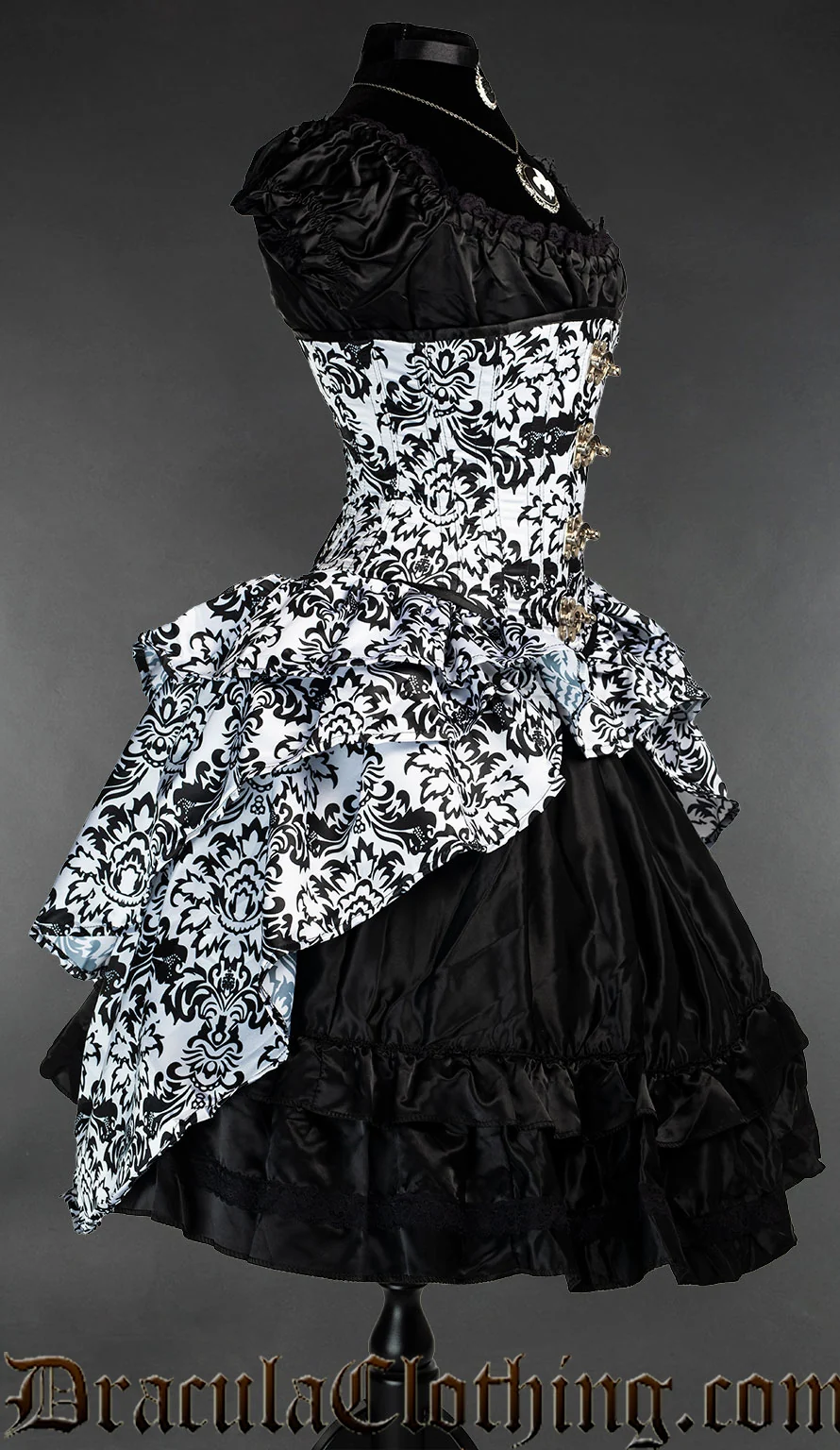 Brocade Clasp Bustle Corset - Image 2