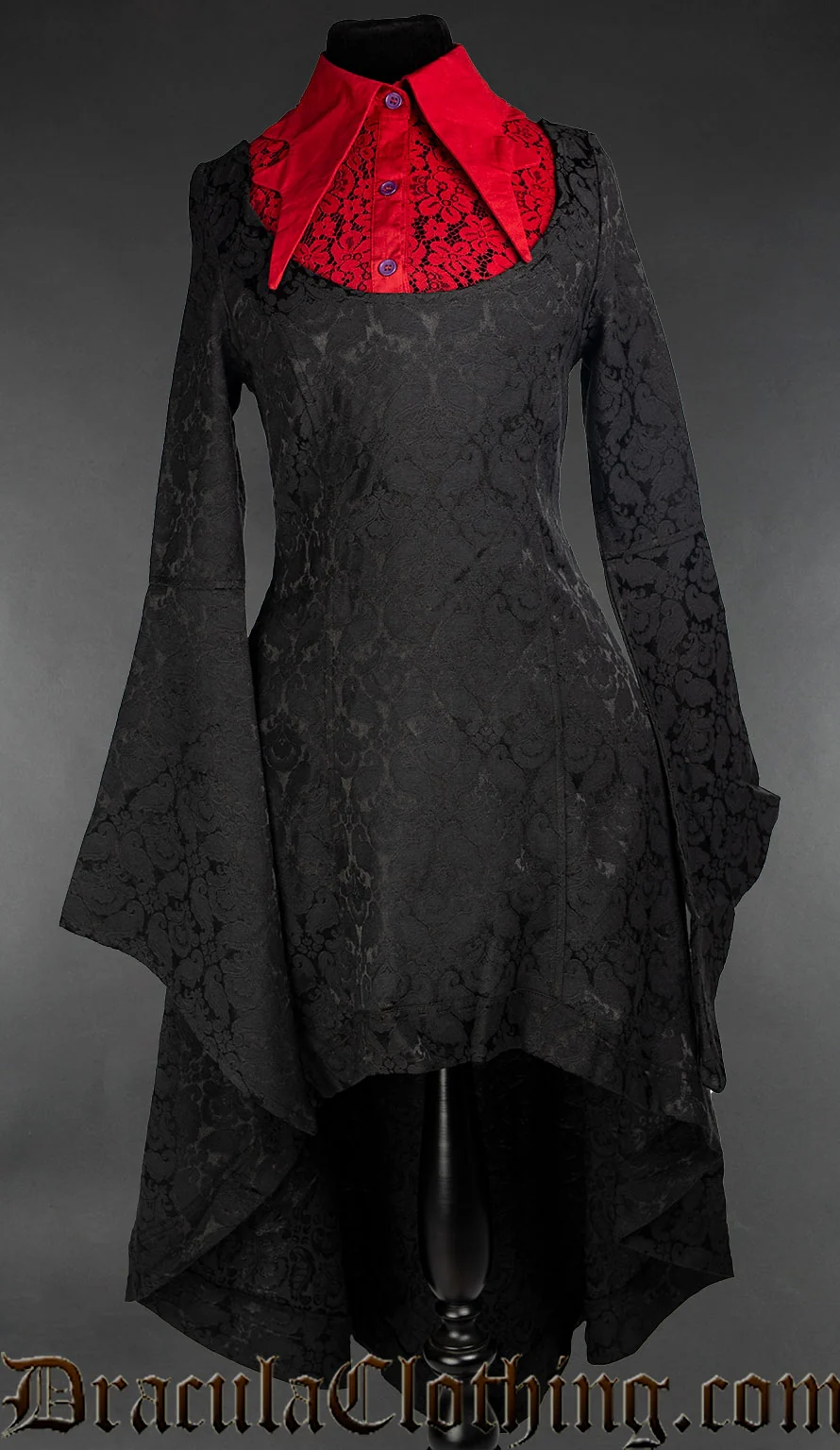 Brocade Collar Dress - Image 4