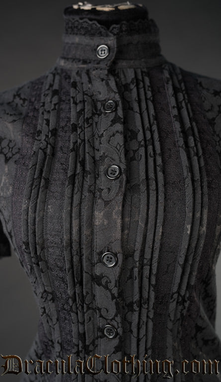 Brocade Edwardian Blouse - Image 3