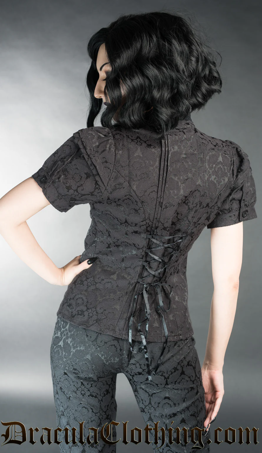 Brocade Edwardian Blouse - Image 5