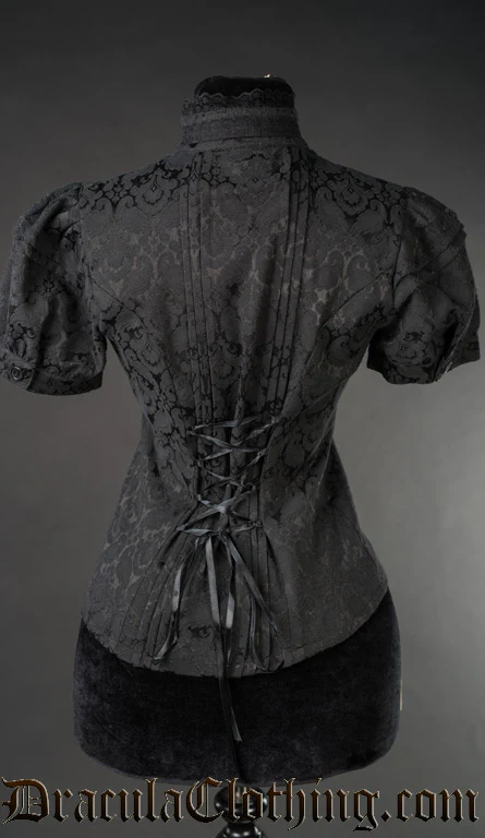 Brocade Edwardian Blouse - Image 6