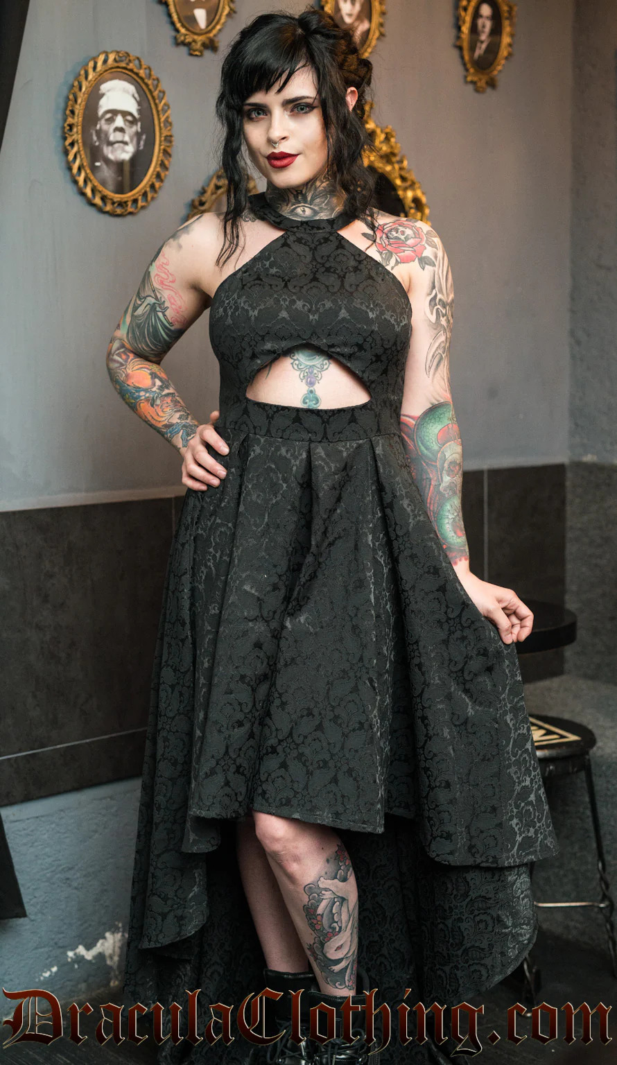 Brocade Evening Dress - Image 3