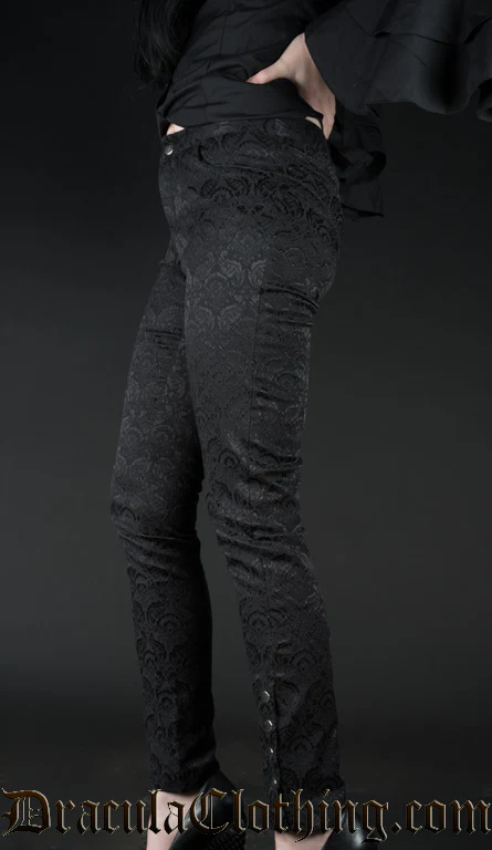 Brocade Five Button Pants