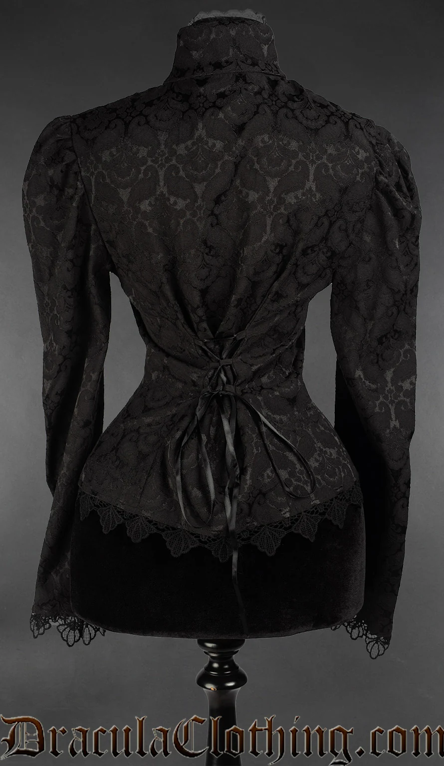 Brocade Jabot Blouse - Image 3