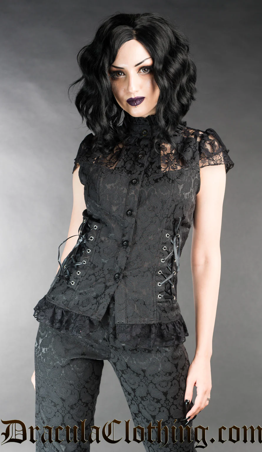 Brocade Laced Blouse - Image 2