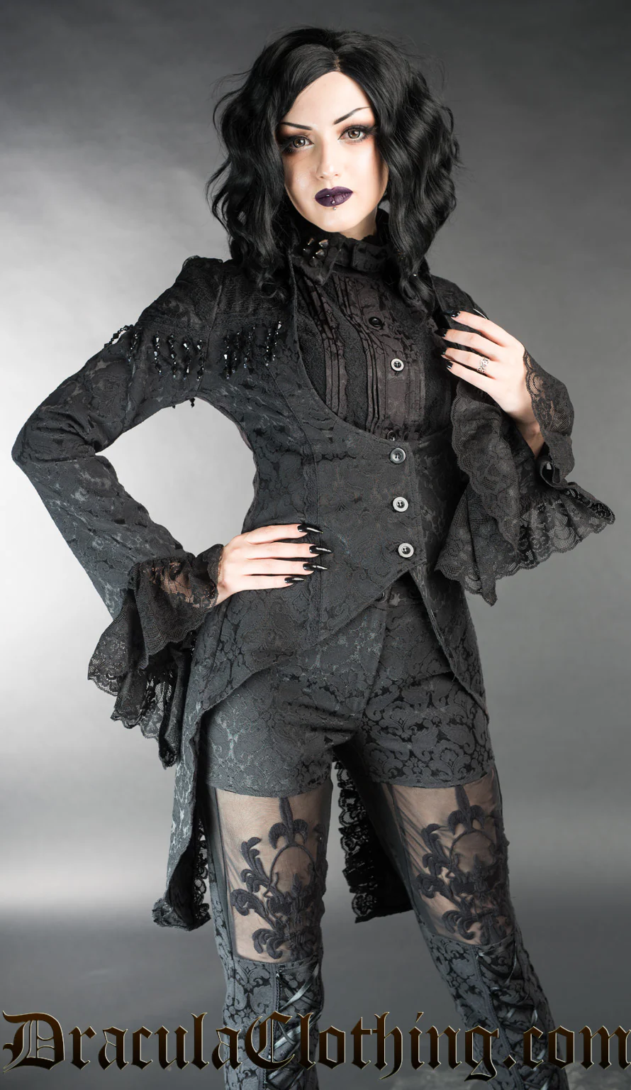 Brocade Lace Tailcoat - Image 4