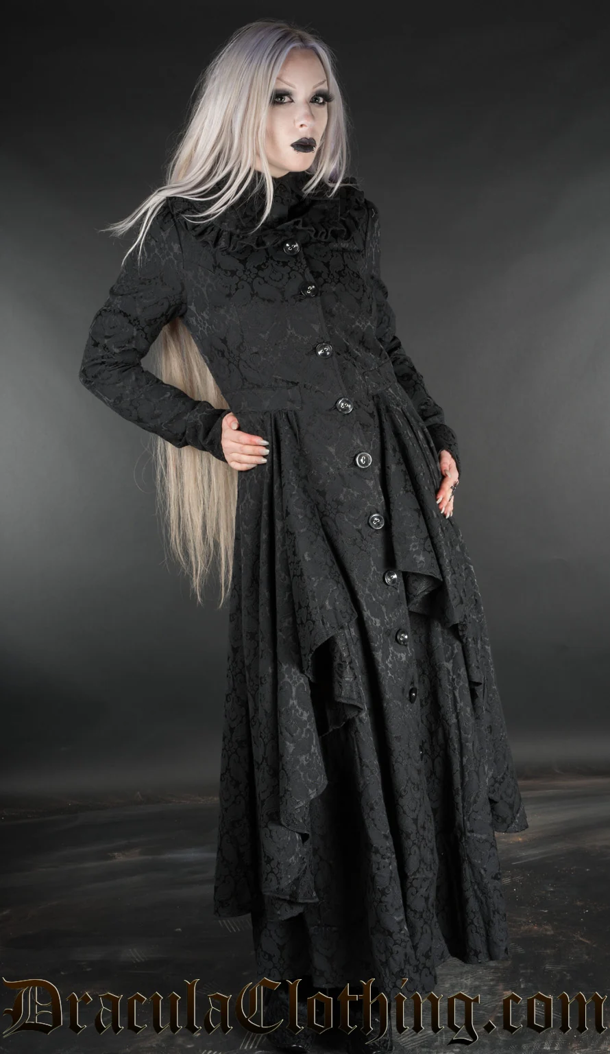 Brocade Ruffle Coat - Image 4