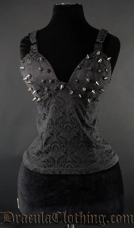Brocade Spiked Blouse - Image 2