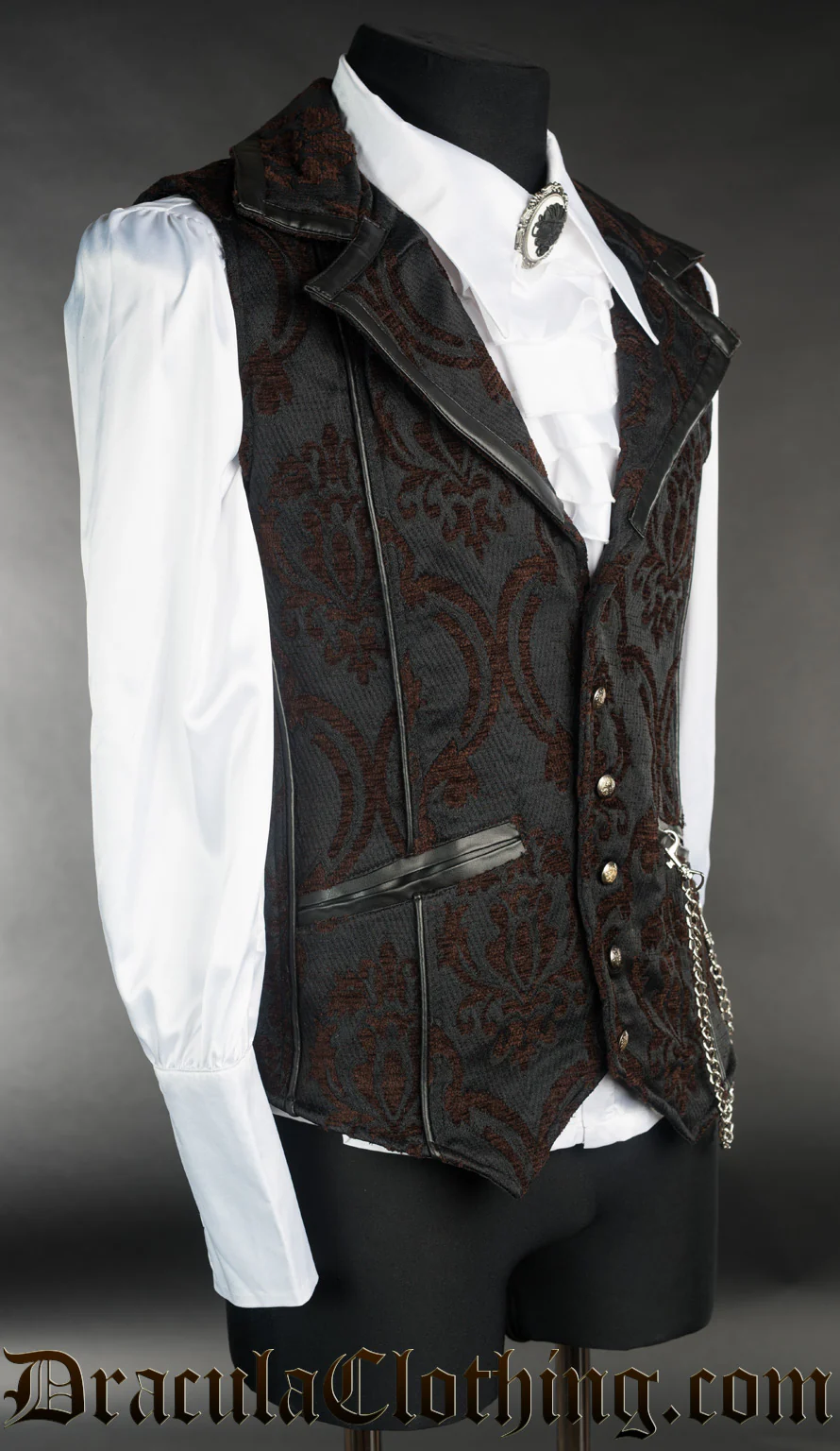 Brocade Steampunk Tesla Vest - Image 2